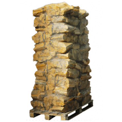 88 Netze Kammergetrocknetes gespalten Birke Brennholz 25cm